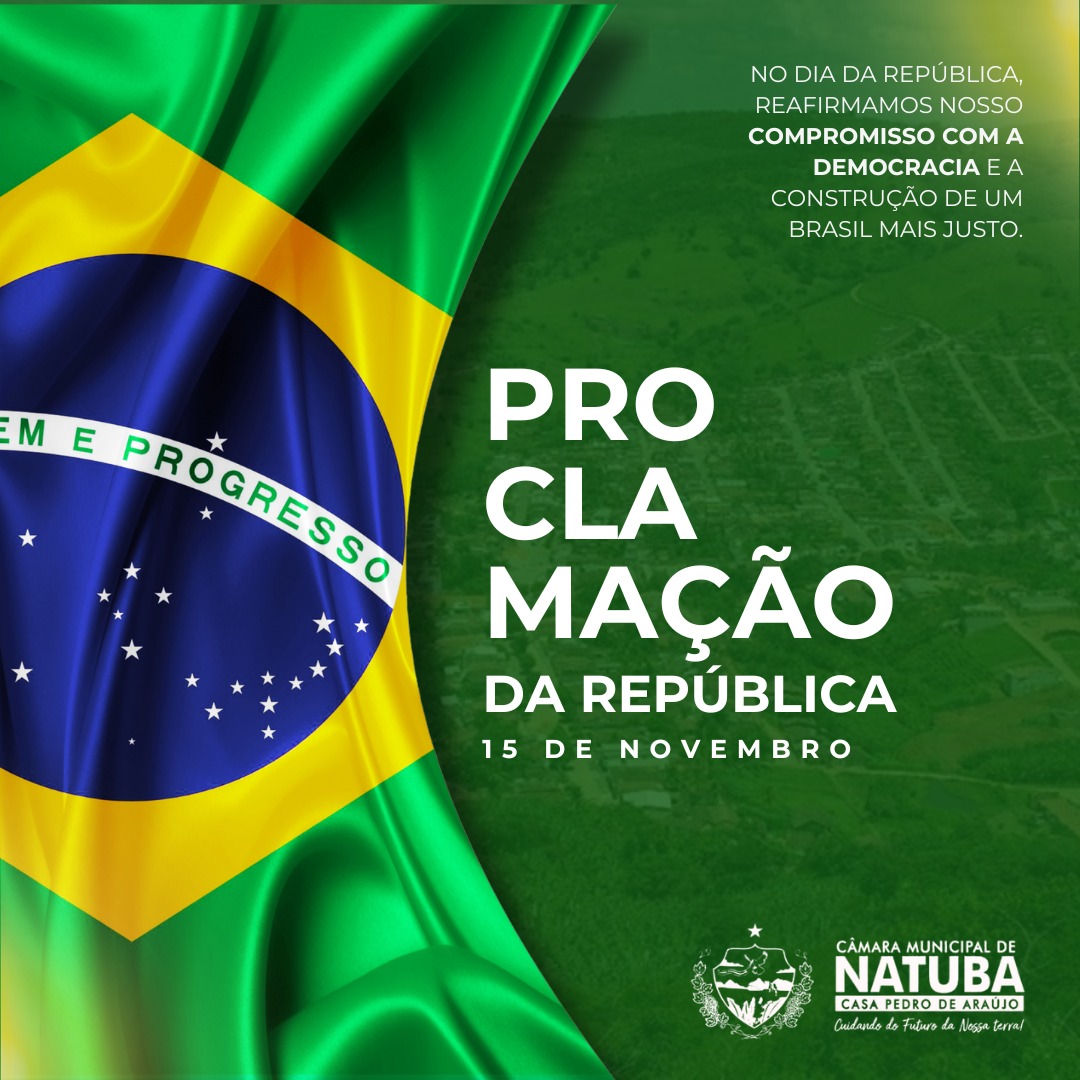 Em 15 de novembro de 1889, Marechal Deodoro da Fonseca promoveu a Proclamação da República do Brasil, pondo fim ao período imperial e instaurando no país um novo sistema de governo  a República Federativa.